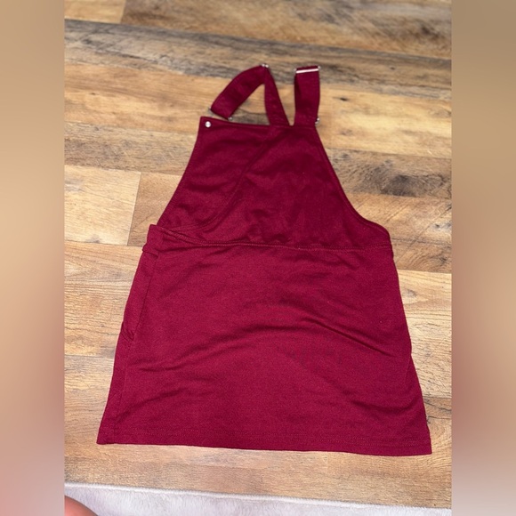❤️Full Circle Trends Girls Maroon Overall Dress ❤️ - Picture 6 of 6